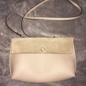 Tan leather/suede purse